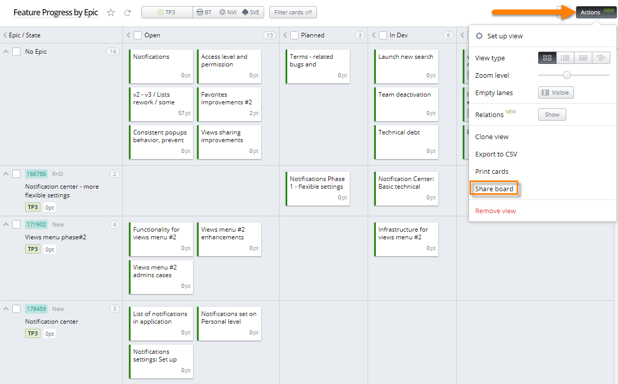 Sharing data with external users in view-only mode | Targetprocess ...