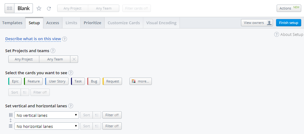 Creating Views from Templates | Targetprocess - Enterprise Agility Solution