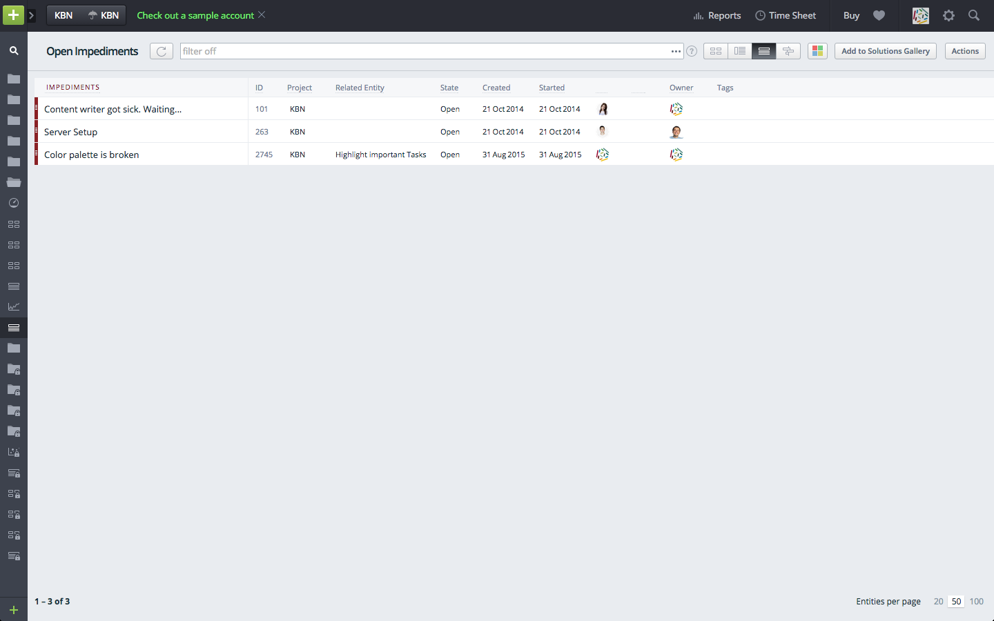 Blockers and Impediments | Targetprocess - Enterprise Agility Solution
