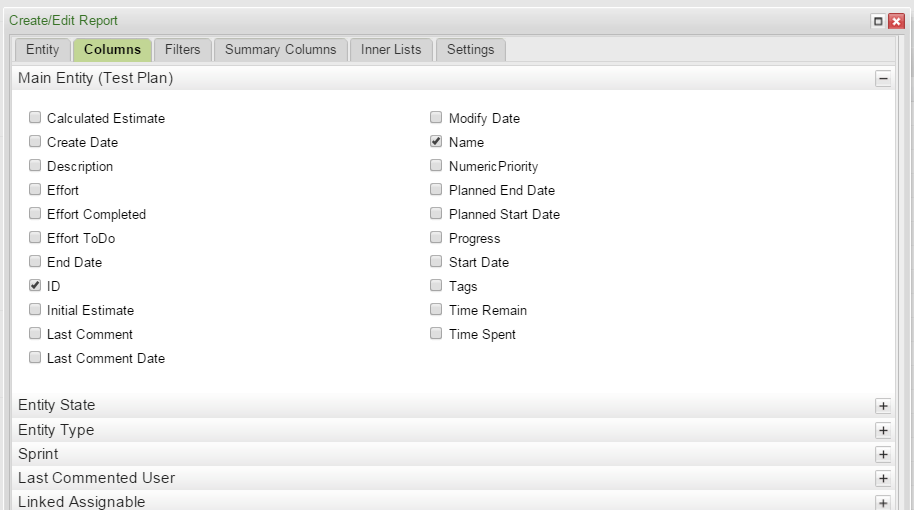 Target Process User Story Detail Tests Coverage for User Stories Reports | Targetprocess - Enterprise ...
