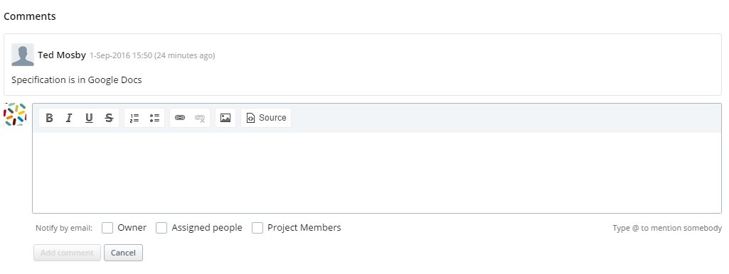 Notifications | Targetprocess - Enterprise Agility Solution