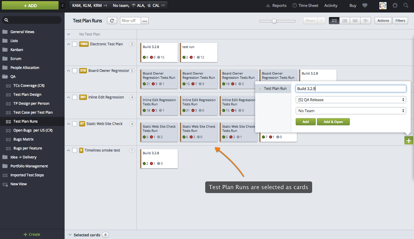 How to create a new Test Plan Run | Targetprocess - Enterprise Agility ...