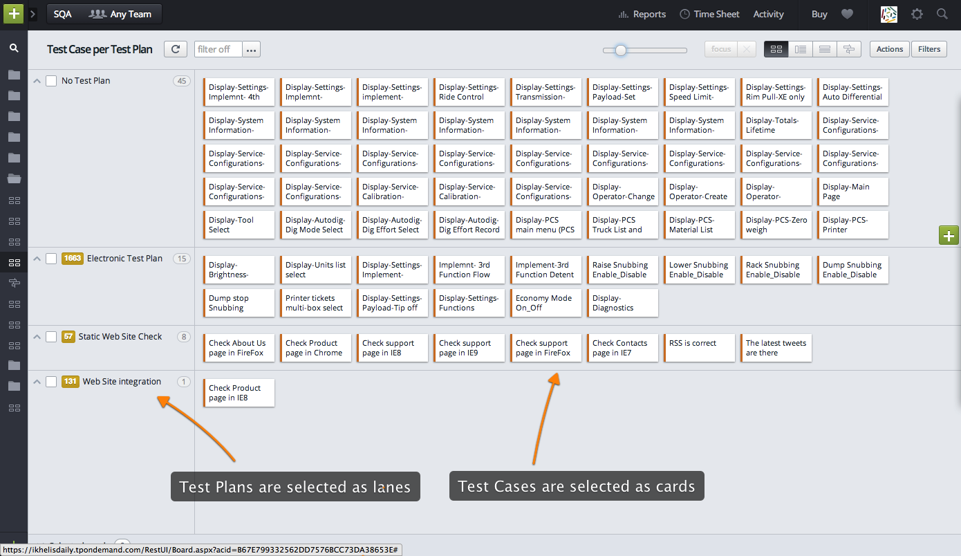 Test Cases and Test Plans creation | Targetprocess - Enterprise Agility ...