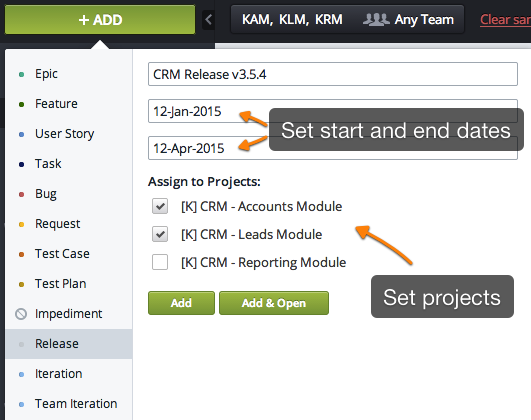 Target Process Project Detail Cross-Project Reporting and Backlog Tracking in Targetprocess